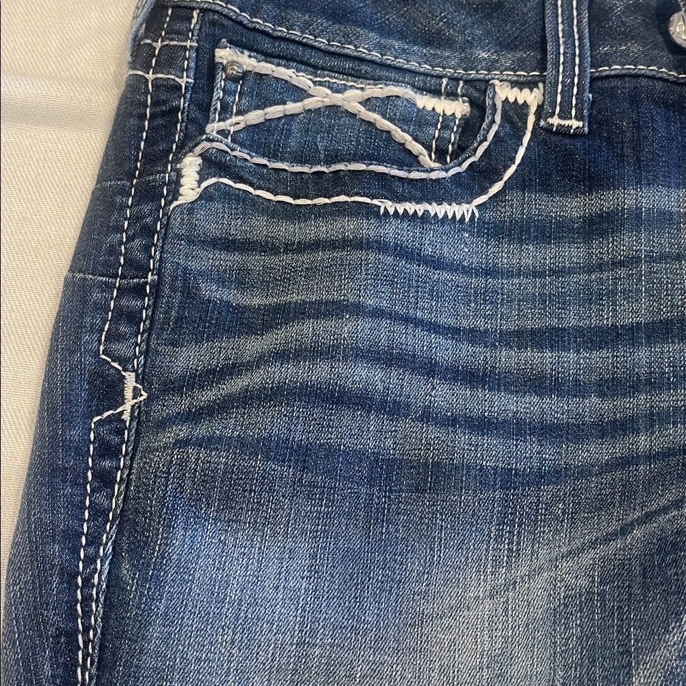 Ariat Women's Dark Blue Boot Cut Jeans - Picture 6 of 12